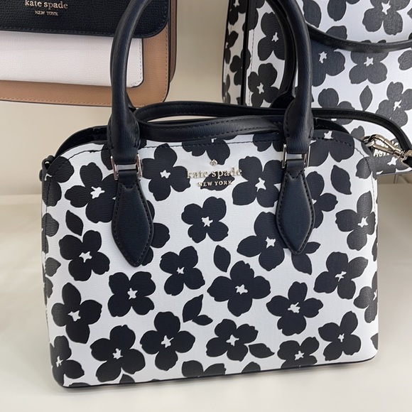 Kate Spade darcy graphic blooms small satchel - Picture 4 of 12